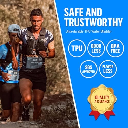 UTOBEST Running Water Bottles 250ml, Collapsible Soft Flask — view 3
