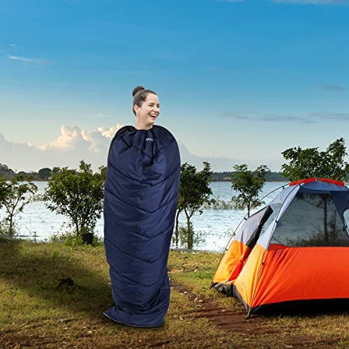 REDCAMP Cotton Sleeping Bag for Adults,3-4 Season, Flannel,Red 2lbs — view 6