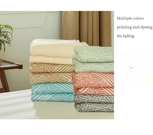 Summer Bamboo Cooling Blanket for Hot Sleepers, All-Season Throw Blanket Breathable Soft Thinnight Cool Blanket for Bed, Sofa, Car, Travel Turquoise Green 150X200 Cm — view 6