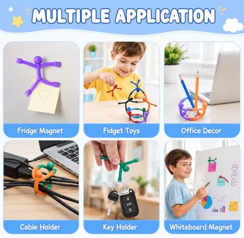 Magnetic Men Fidget Toys,Magnetic People Sensory Travel Toys for Kids (20) — view 5