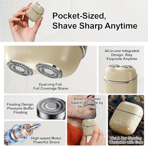 ZCYLPT 2026 Mini Electric Shaver Smart-Sensing Portable Travel Hair Trimmer — view 4