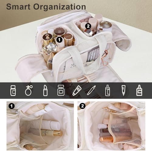 SYEXDZON Large Toiletry Bag, Travel Makeup Bag for Women — view 6