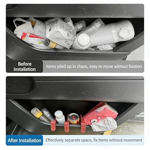 ECMQS Silicone Car Door Slot Organizers for Customizable, Purple — view 4