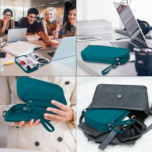 Arae Travel Essentials Electronic Organizer Double Layer - Dark Green, S — view 6