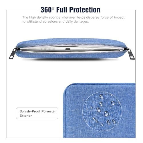 TiMOVO 9-11" Tablet Sleeve Bag, Sky Blue — view 5