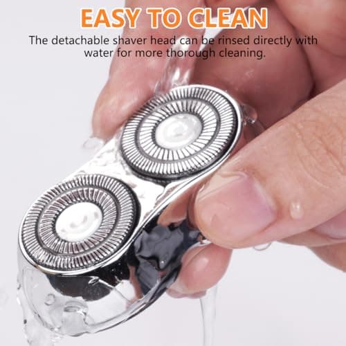 LOPHE Mini Portable Electric Shaver,2025 New Compact Electric Razor for Men,2-Speed Magnetic Shaver, 9500RPM USB Rechargeable Pocket Razor for Travel Home Business Trip,Orange — view 5