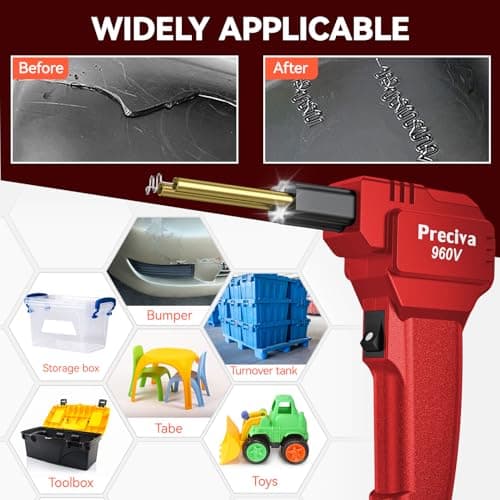 Plastic Welding Kit 50W,3s Instant Heating,4Shapes/750pcs Hot Staples — view 4