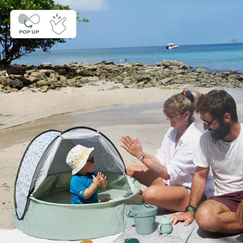 Babymoov Aquani Pop Up Baby Beach Tent & Paddling Pool - Anti-UV Sun Protection UPF 50+, Provence — view 6