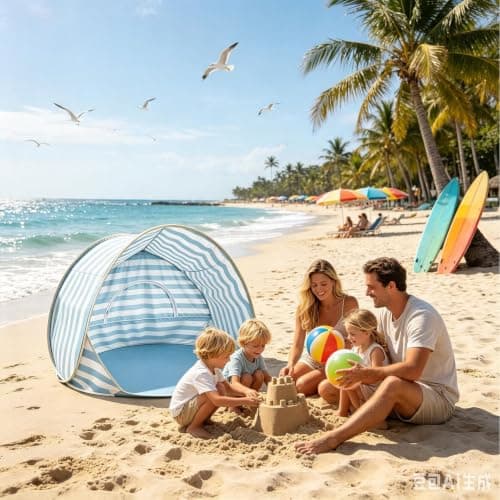 Sun protection, easy to assemble, foldable and portable, outdoor and — view 3