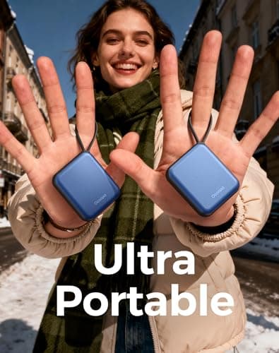 OCOOPA Hand Warmers Rechargeable 2 Pack, 7Hrs*2 Long Heat, 0.6" Ultra Slim Fits Pocket Gloves, 3 Heat Levels, UL Certified Electric Handwarmer, Gifts for Christmas,Winter Essential,UT5 Nano — view 4