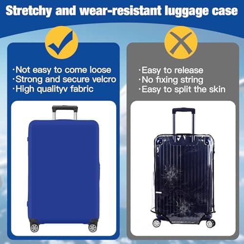 Scettar Suitcase Cover Protectors,Travel Trolley Case Cover Protector,Suitcase Covers Protectors Large with Luggage Tag (XL(29-32IN)) — view 5