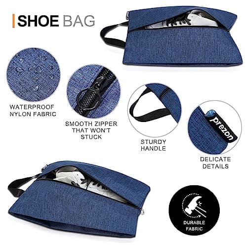 Prezon Compression Packing Cubes with Travel Shoes Bag and Laundry Bag, Luggage Organiser Set, Extensible Suitcase Organiser, Packing Organisers for Suitcases, Packing Cubes for Travel or Storage — view 6