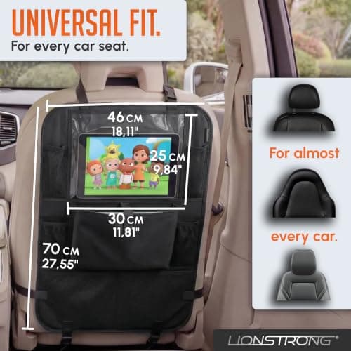 LIONSTRONG® Back Seat Car Organizer [WATERPROOF] - Tablet Pocket — view 3