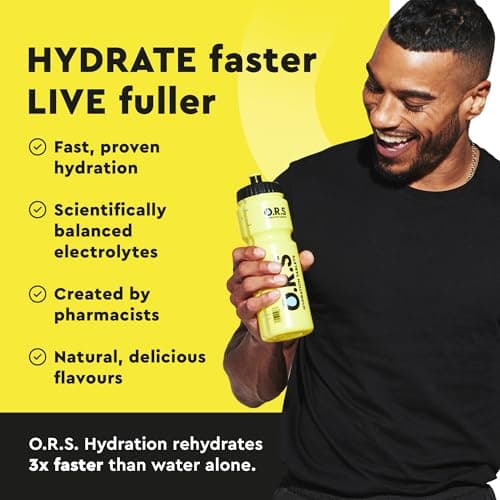 O.R.S Hydration Tablets - Lemon, Pack of 1 | Winter Electrolytes for Dehydration, Sports & Travel Recovery Drinks | Oral Rehydration Salts for Electrolyte Replacement | Vegan, Gluten-Free, Low Calorie — view 2