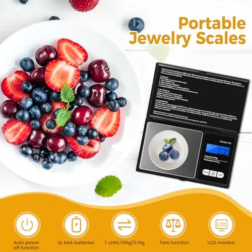 Oderra 700g x 0.01g Precision Mini Scale Portable LCD — view 6