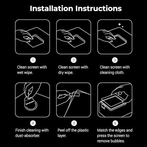 SMALLRIG Screen Protector Kit, Tempered Glass Screen Protector for DJI Osmo Action 6, Ultra-thin and Durable Action Camera Accessory, Sturdy and Scratch Resistant, includes Cleaning Tools, 5892 — view 6