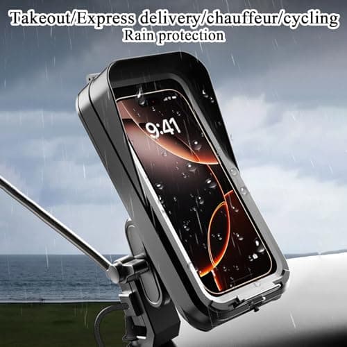 Tktouci Phone Holder for Bike Handlebar GPS Navigation Video Recording Live — view 2