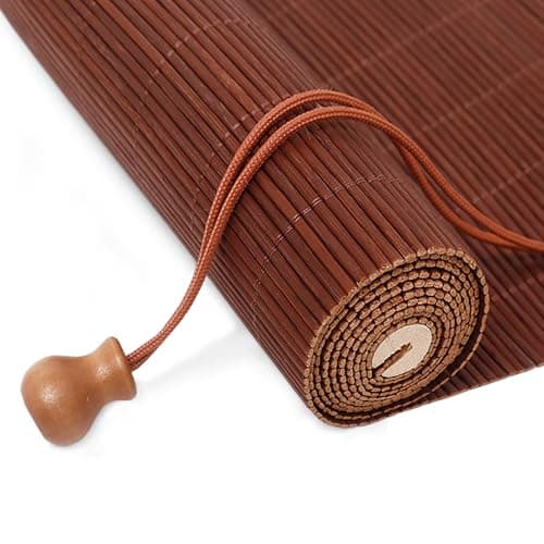 Maroon Retro Bamboo Bli - Natural Roman Roller es Anti-UV Outdoor Window/Door/Patio Cove 155x350cm t for Home Decor and Sun Protect
