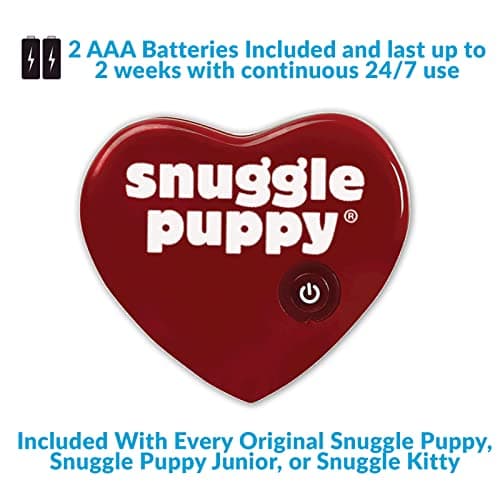Snuggle Puppy Heartbeat Dog Toy for Puppies, Real-Feel Heartbeat, Calming Sleep Aid and Crate Training Comfort Toy with Heat Pack, Cream Plush Design — view 4