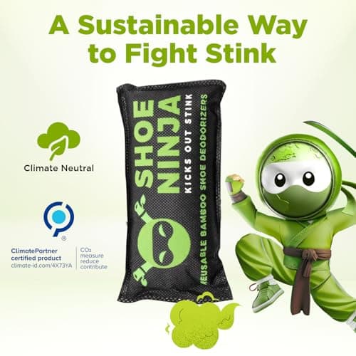 Shoe Ninja Shoe Deodoriser, Shoe Odour Eliminator, Football Boot, 4 Pack — view 5