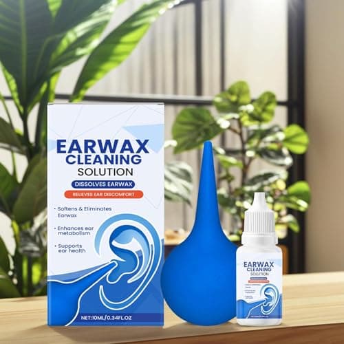 Ear Wax Removal Drops,Ear Wax Remover Kit with Bulb Syringe - Natural Softener for Hardened Tinnitus Itchy Buzzing Shower Swimming Daily Travel Home Men Women Seniors Adults — view 3