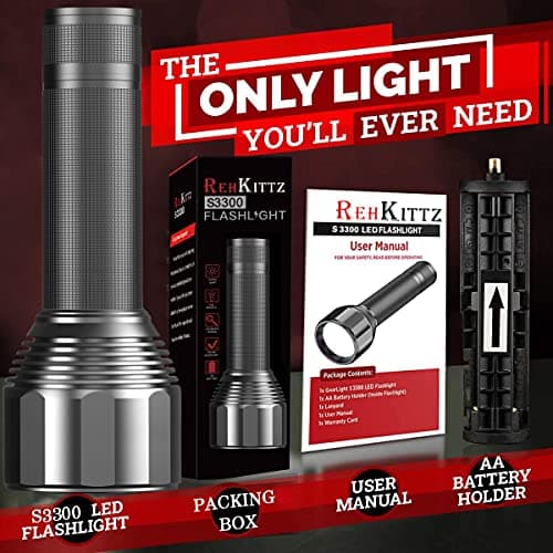 REHKITTZ LED Torch, 3000 Lumens, Super Bright and Zoomable — view 6