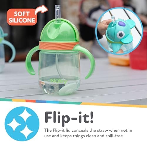 Nuby Character Cup Toddler Water Bottle, 240ml, 6M+, Koala — view 2