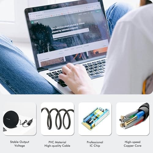 90W Universal Laptop Charger with 16 Tips AC Power Adapter Compatible with HP Dell Len-ovo Acer Asus IBM Samsung Toshiba Sony Gateway Notebook Ultrabook Laptop — view 6