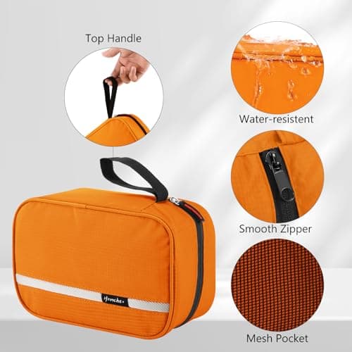 homchen Hanging Travel Toiletry Bag, Waterproof Folding Portable Cosmetic Wash Bag for Men and Women — view 3