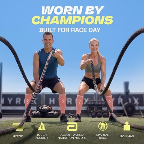 Rymora Calf Compression Sleeves for Men & Women (Ideal for Sports, Running, Shin Splints & More) (One Pair) (Rose Coral) (Medium) [M] — view 3