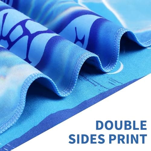 Beach Towels, 2 Pack 180 x 80 cm Microfibre Towels, for Travel, Thin Design — view 5