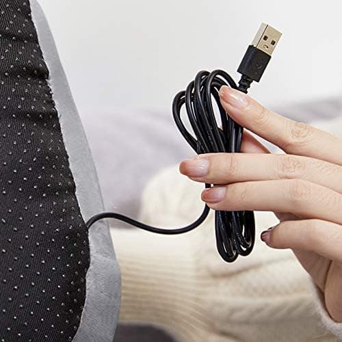 USB Heated Foot Warmer Furry Heating Slippers Shoes for Cold Feet Winter Plush Faux Fur Foot Heater Warming Cushion Pouch Portable Electric Foot Warmer for Men Women Elderly — view 6