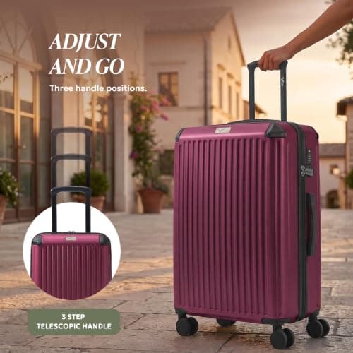 LUGG Sky Rover 28 Inch Suitcase Hard Shell Luggage, Strong & Lightweight with Secure TSA Lock, Smooth 360° Wheels, Internal Pockets - Airline Approved - 76x49x29cm - 5 Year Warranty — view 6