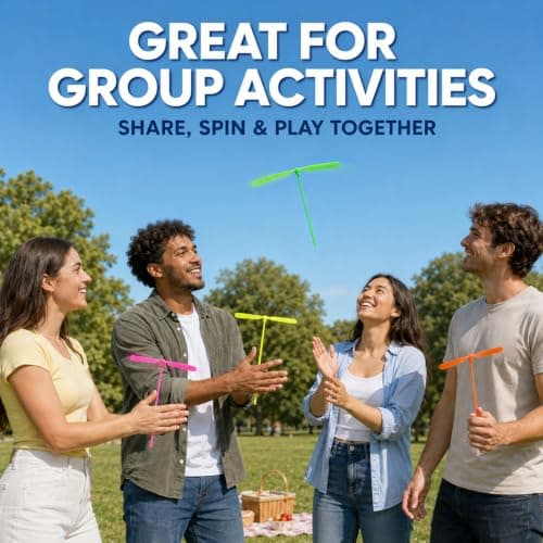 Hand Rub Flying Propellers 15 Pcs - Retro Bamboo Dragonfly Activity Props — view 6
