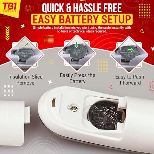 TB1 Products Digital Luggage Scale – High Weight Capacity Suitcase Weighing Scale with Backlit LCD Display, Tare Function & 4 Unit Modes (g/kg/lb/oz) – Portable Travel Baggage Weight Scale — view 5