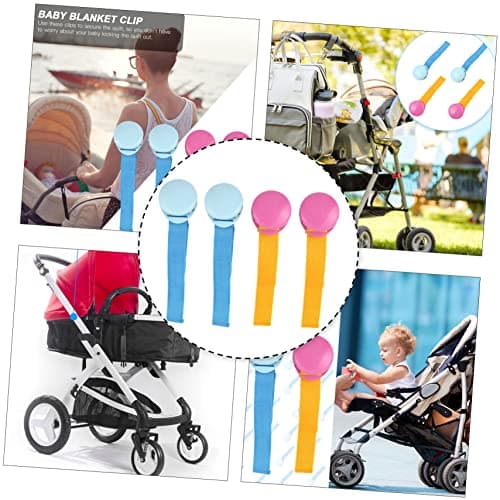 Baby Stroller Blanket Clip 4pcs Portable ABS Polyester Holder — view 3