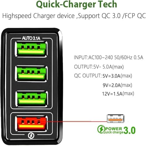 OLYGEE Magvolt Pro Phone Charger, Mag Volt Pro Phone Charger, 4-Port Wall Fast Charger with Intelligent Temperature Control, Multi-Protection System for All Phones (Black*2) — view 4