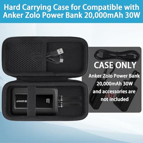 Khanka Hard Case for Anker Zolo Power Bank 20,000mAh 45W(A1681)/30W(A1689) — view 3