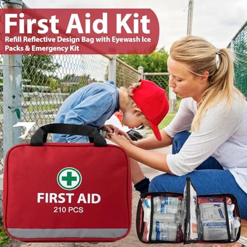 First Aid Kit 210 Piece, Emergency Medical Kit for Home, Car & Workplace — view 4
