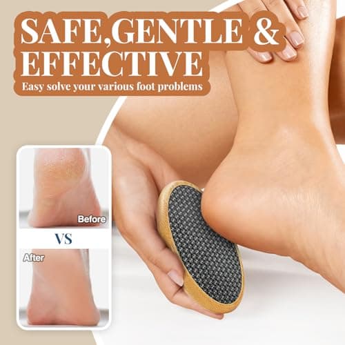 YISCOKO Foot File for Foot Spa,Hard Skin Remover Foot,Foot Scraper,Callus Remover for Feet,Feet Hard Skin Remover,Foot Scrubber,Glass Foot File for Soft & Smooth Heels,Pedicure Tools for Travel Use. — view 2