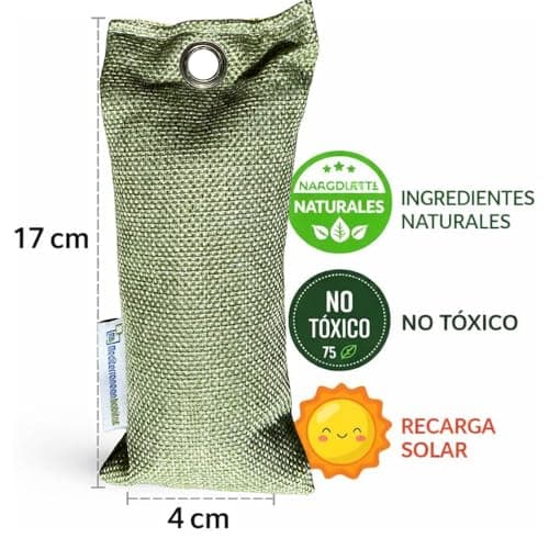 Activated Charcoal Odour Absorber Bags (4 Pack 75g) – Activated Charcoal Bags & Charcoal Bags Odour Absorber – Charcoal Air Purifying Bags with Bamboo Charcoal for Car, Wardrobe, Shoes & Bathroom — view 3