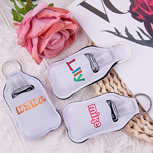 Duufin 60 Pieces Hand Sanitizer Holders Empty Travel Bottles Set, Pure White, 60 Count (Pack of 1) — view 5