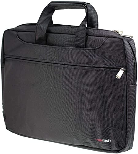 Navitech Black Sleek Water Resistant Travel Bag - Compatible with VTech Toddler Tech Laptop — view 2