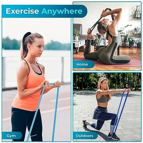 Beenax Fabric Resistance Bands (Set of 3), Long Exercise Bands for Women Men, Loop Bands, 3 Resistance Levels for Workout, Fitness, Stretching, Pull Up, Leg, Glutes, Squat and Strength Training — view 6