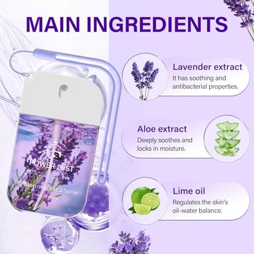Hand Sanitiser Spray 53ml – Hydration Lavender Hand Sanitizer with Glycerin — view 4