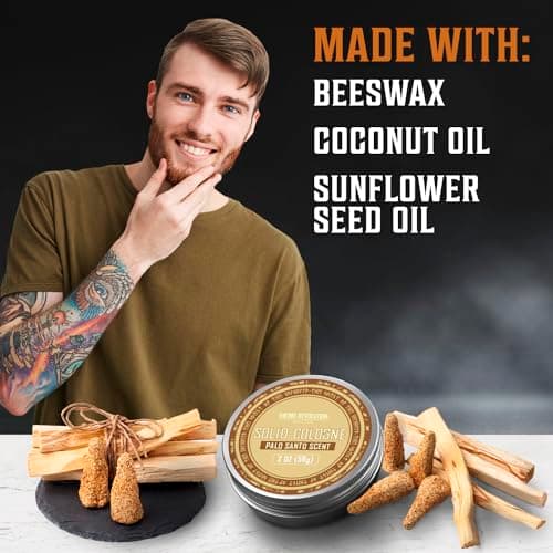 Viking Revolution Palo Santo Mens Solid Cologne - Balm Cologne for Men - Palo Santo Perfume (1 pack) — view 4
