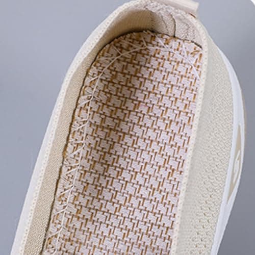Summer Trainers for Women Arch Support Road Running Shoes Lightweight Mesh Breathable Sneakers for Gym Fitness Jogging Walking Size UK 5.5 Beige — view 5