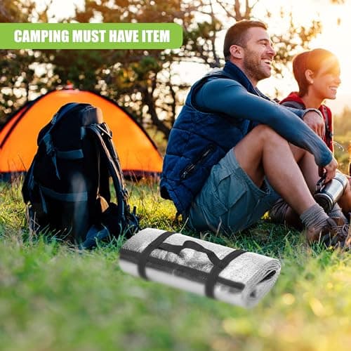 GEEZY Foil Camping Mat with Foam – Lightweight, Foldable & Portable Thermal Sleeping Pad with Buckles – Aluminium Camping Roll Mat for Trekking, Hiking, Picnics & Beach Trips — view 6