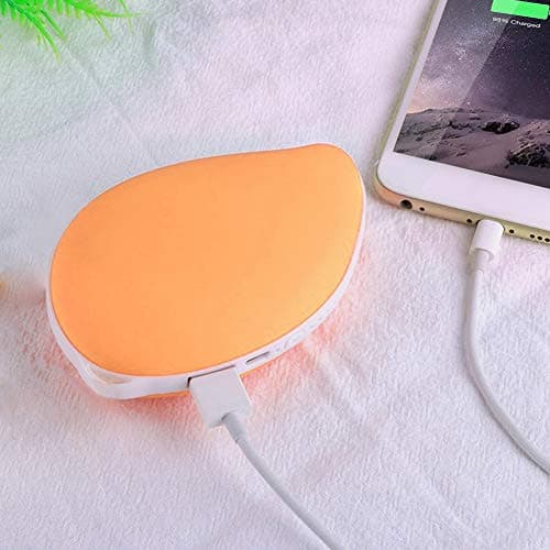 SIXRUN 4000mAh Hand Warmer, 2A Fast Charge USB Power Bank (Yellow)