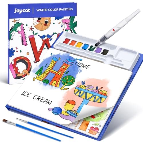 JoyCat Paint with Water Coloring Books for Toddlers (Wisteria Blue)